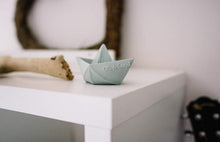 Load image into Gallery viewer, Oli & Carol Origami Boat Teether & Bath Toy - Mint