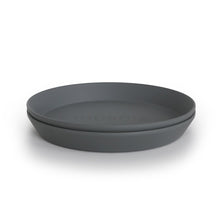 Load image into Gallery viewer, Mushie Round Plates Set - Smoke