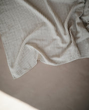 Load image into Gallery viewer, Mushie Organic Muslin Swaddle -  Sage Stripe