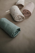 Load image into Gallery viewer, Mushie Extra Soft Muslin Crib Sheet - Roman Green