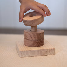 Load image into Gallery viewer, Left & Right Rings on Vertical Dowel