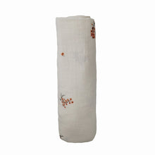 Load image into Gallery viewer, Mushie Organic Muslin Swaddle - Flowers