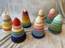 Load image into Gallery viewer, Raduga Grëz Pastel + Natural Stacking Tower