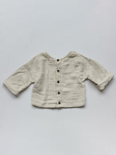 Load image into Gallery viewer, The Simple Folk The Button Back Top - Ecru