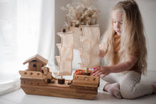 Load image into Gallery viewer, QToys Wooden Pirate Ship