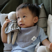 Load image into Gallery viewer, LRBandanaReversibleBibLavenderModel1