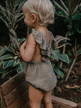 Load image into Gallery viewer, The Simple Folk The Ruffle Romper - Sage