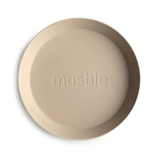 Load image into Gallery viewer, Mushie Round Plates Set - Vanilla