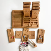 Load image into Gallery viewer, Three Wood Arithmetic Set