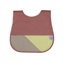 Load image into Gallery viewer, Left & Right Colour Block Bib - Pink Lupine
