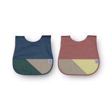 Load image into Gallery viewer, Left & Right Colour Block Bib (Set of 2)
