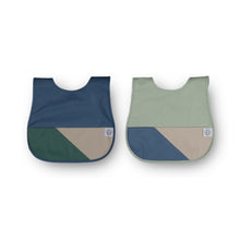 Load image into Gallery viewer, Left & Right Colour Block Bib (Set of 2)