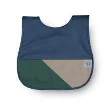Load image into Gallery viewer, Left & Right Colour Block Bib - Deep Blue Ocean