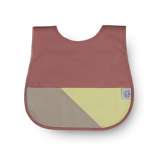 Load image into Gallery viewer, Left & Right Colour Block Bib - Pink Lupine