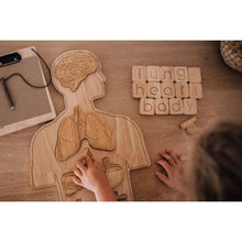 Load image into Gallery viewer, QToys Wooden Anatomy Puzzle