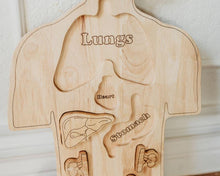 Load image into Gallery viewer, QToys Wooden Anatomy Puzzle
