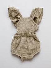 Load image into Gallery viewer, The Simple Folk The Ruffle Romper - Sand