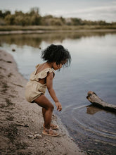 Load image into Gallery viewer, The Simple Folk The Ruffle Romper - Sand