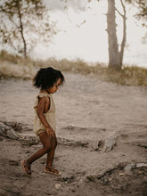 Load image into Gallery viewer, The Simple Folk The Ruffle Romper - Sand