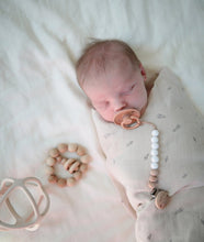 Load image into Gallery viewer, Mushie Organic Muslin Swaddle -  Rocket Ship