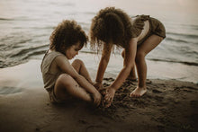 Load image into Gallery viewer, The Simple Folk The Ruffle Romper - Sand