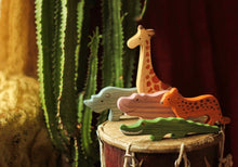 Load image into Gallery viewer, Mikheev Wooden African Animals Set of 9
