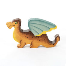 Load image into Gallery viewer, Mikheev Wooden Medieval Dragon on white background