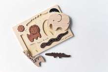 Load image into Gallery viewer, Wee Gallery Wooden Tray Puzzle - Safari
