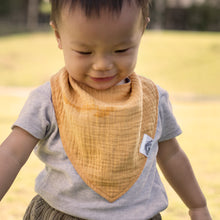 Load image into Gallery viewer, LR Bandana Reversible Bib Daffodil Model