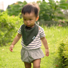 Load image into Gallery viewer, LR Bandana Reversible Bib Forest Green Model