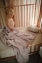 Load image into Gallery viewer, Mushie Extra Soft Muslin Crib Sheet - Natural