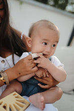 Load image into Gallery viewer, Mushie Finger Toothbrush 2-pack - Shifting Sand/Blush