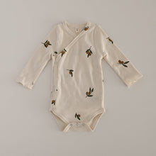 Load image into Gallery viewer, Organic Zoo Olive Garden Wrapover Bodysuit