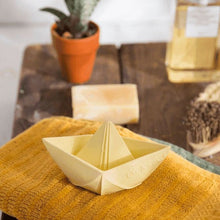 Load image into Gallery viewer, Oli & Carol Origami Boat Teether & Bath Toy - Vanilla