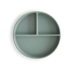 Mushie Silicone Plate - Cambridge Blue