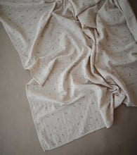 Load image into Gallery viewer, Mushie Organic Muslin Swaddle -  Rocket Ship
