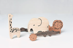 Wee Gallery Wooden Tray Puzzle - Safari