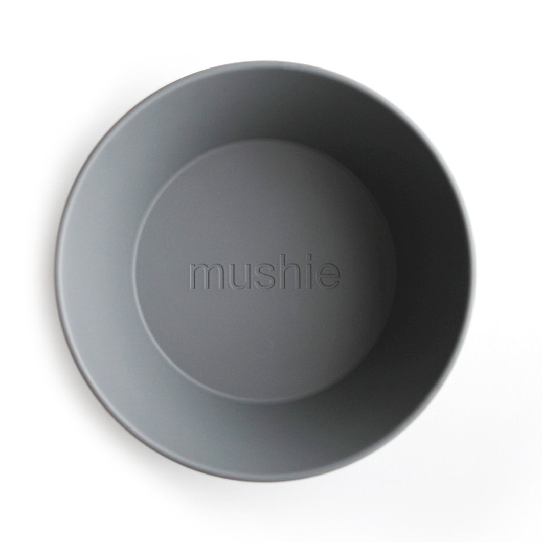 Mushie Round Bowls Set - Smoke