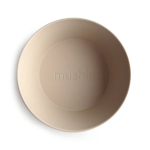 Mushie Round Bowls Set - Vanilla