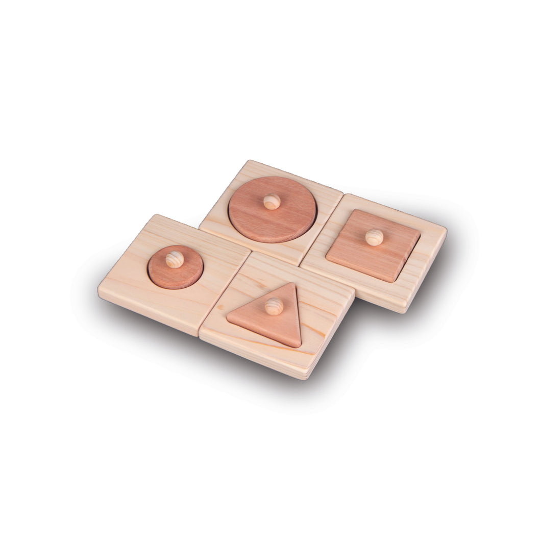 Left & Right Four Single Shape Pincer Puzzles