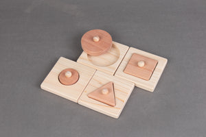 Left & Right Four Single Shape Pincer Puzzles