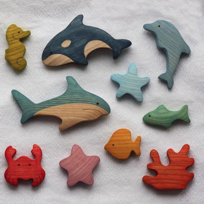 Mikheev Wooden Fishes Set of 11