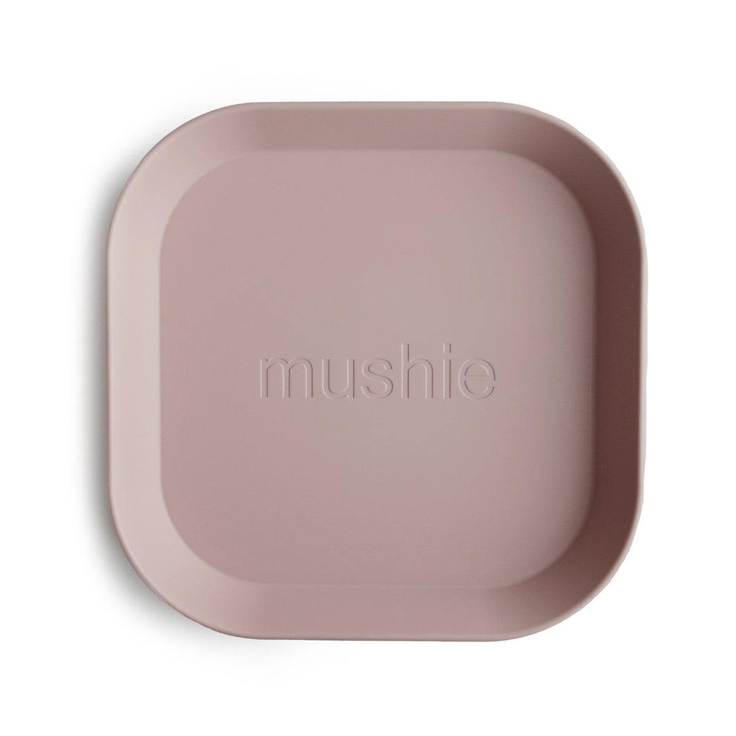 Mushie Square Plates Set - Blush