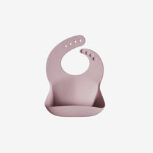 Load image into Gallery viewer, Mushie Silicone Bib - Pale Mauve
