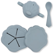 Load image into Gallery viewer, Konges Sløjd Silicone Clam Set - Light Blue
