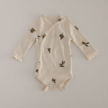 Load image into Gallery viewer, Organic Zoo Olive Garden Wrapover Bodysuit
