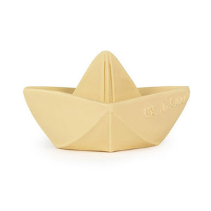 Oli & Carol Origami Boat Teether & Bath Toy - Vanilla