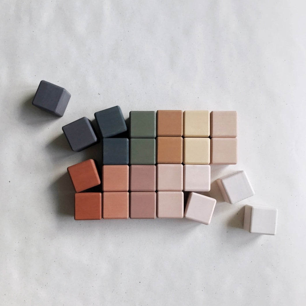 Sabo Concept Earthy Cube Blocks - Autumn